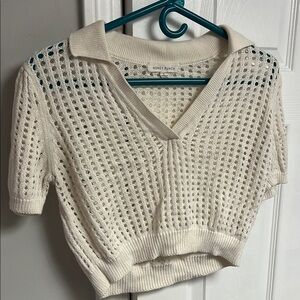 A. Honey Punch Cream Knit Top